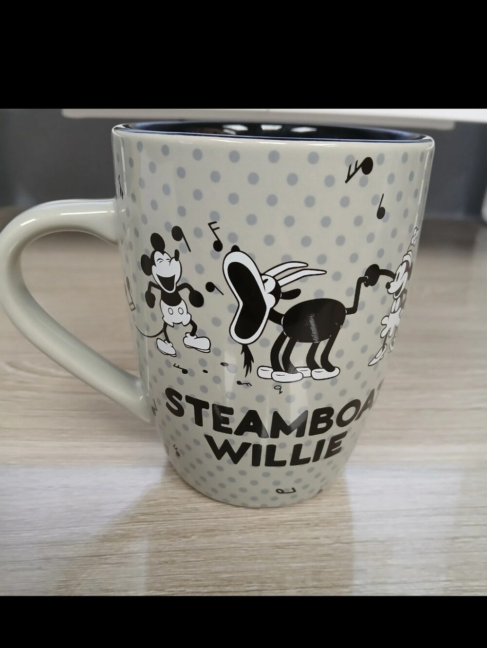 Disney Store Steamboat Willie Mickey Mouse Cartoon Coffee Mug
